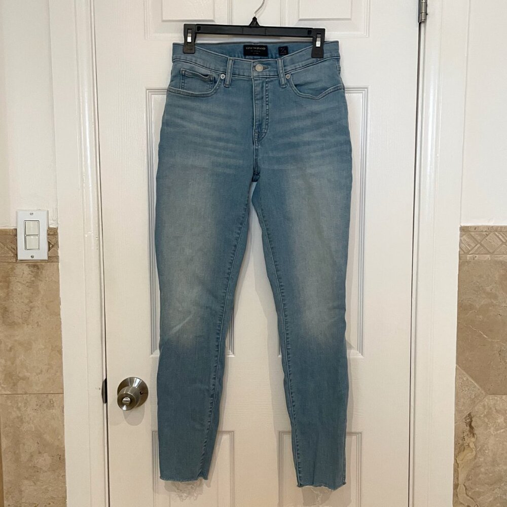 EUC Lucky Brand Ava Super Skinny Jeans Light Vintage Wash Mid Rise Raw Hem - Picture 5 of 8